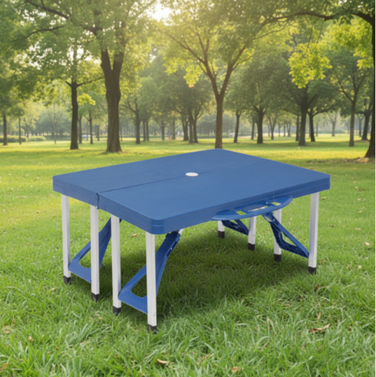 Siamese Folding Tables And Chairs-Plastic PS Thickening