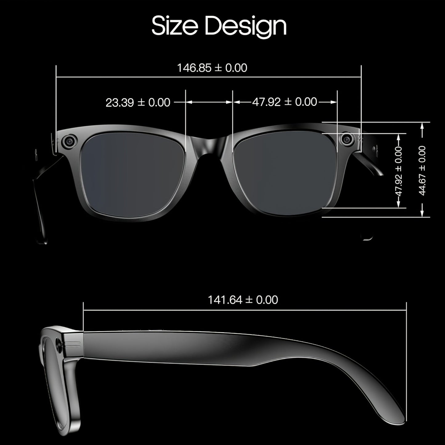 Gafas inteligentes con IA, cámara de alta definición