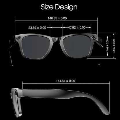 Gafas inteligentes con IA, cámara de alta definición