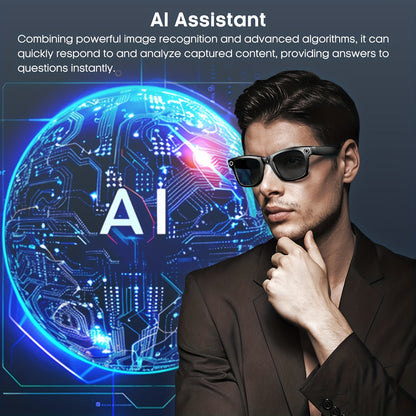 Gafas inteligentes con IA, cámara de alta definición