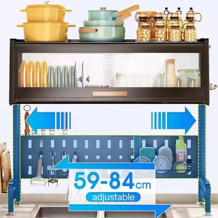 Wholesale Above-Kitchen Sink Metal Drain Rack Dish Storage Cage