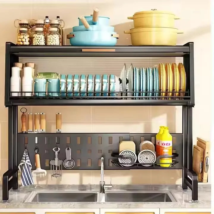 Wholesale Above-Kitchen Sink Metal Drain Rack Dish Storage Cage