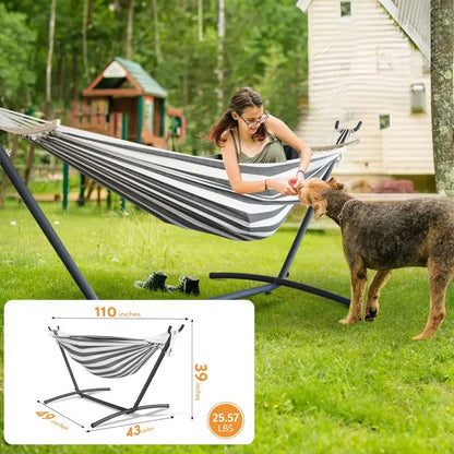 Hamaca Gyroor con soporte ajustable
