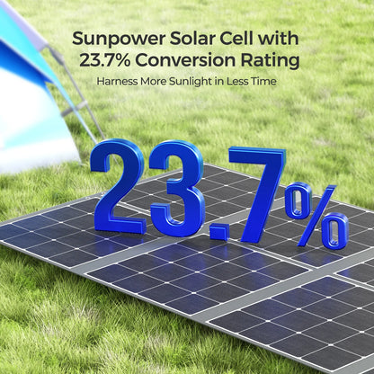Renogy 400W Foldable Solar Panel Blanket, 25% N-Type Efficiency, Lightweight Portable Charger for RV, Camping, Off-Grid