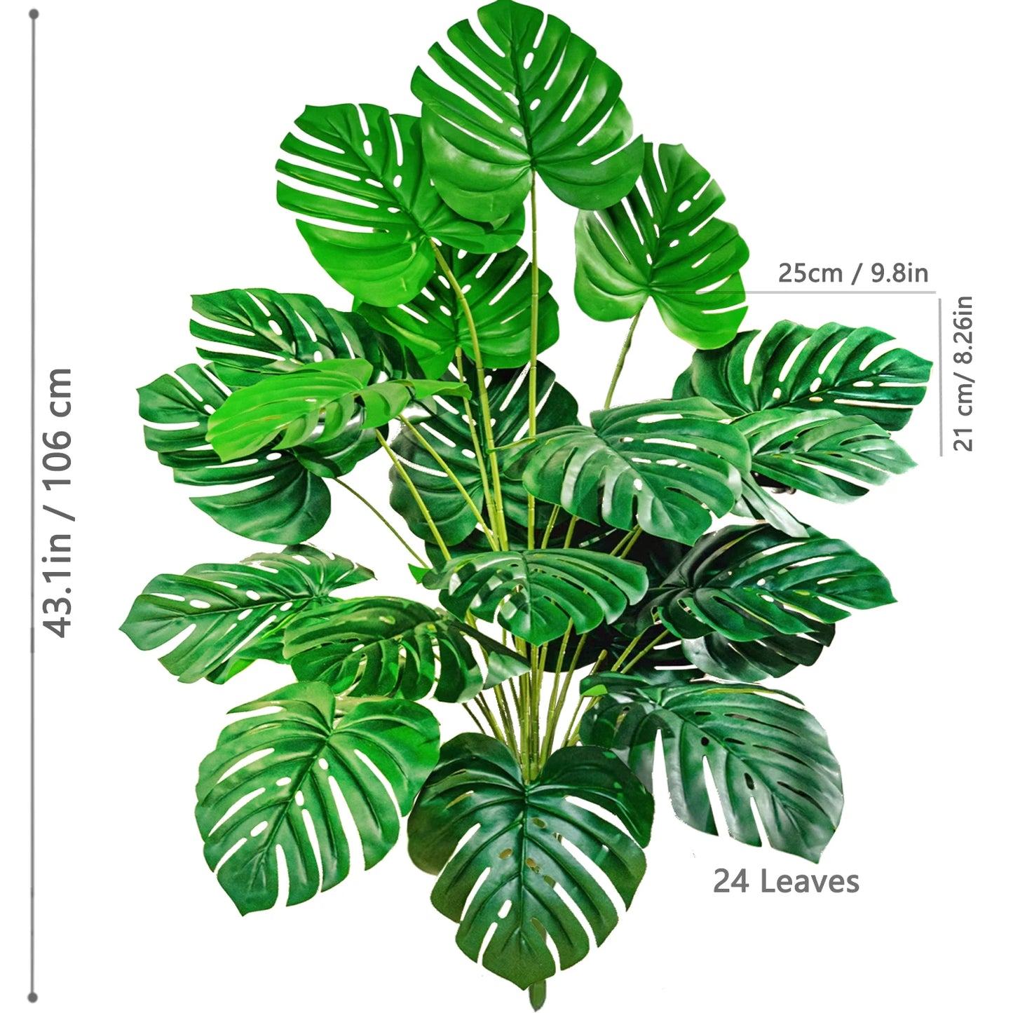 Planta Monstera artificial de 40-108 cm
