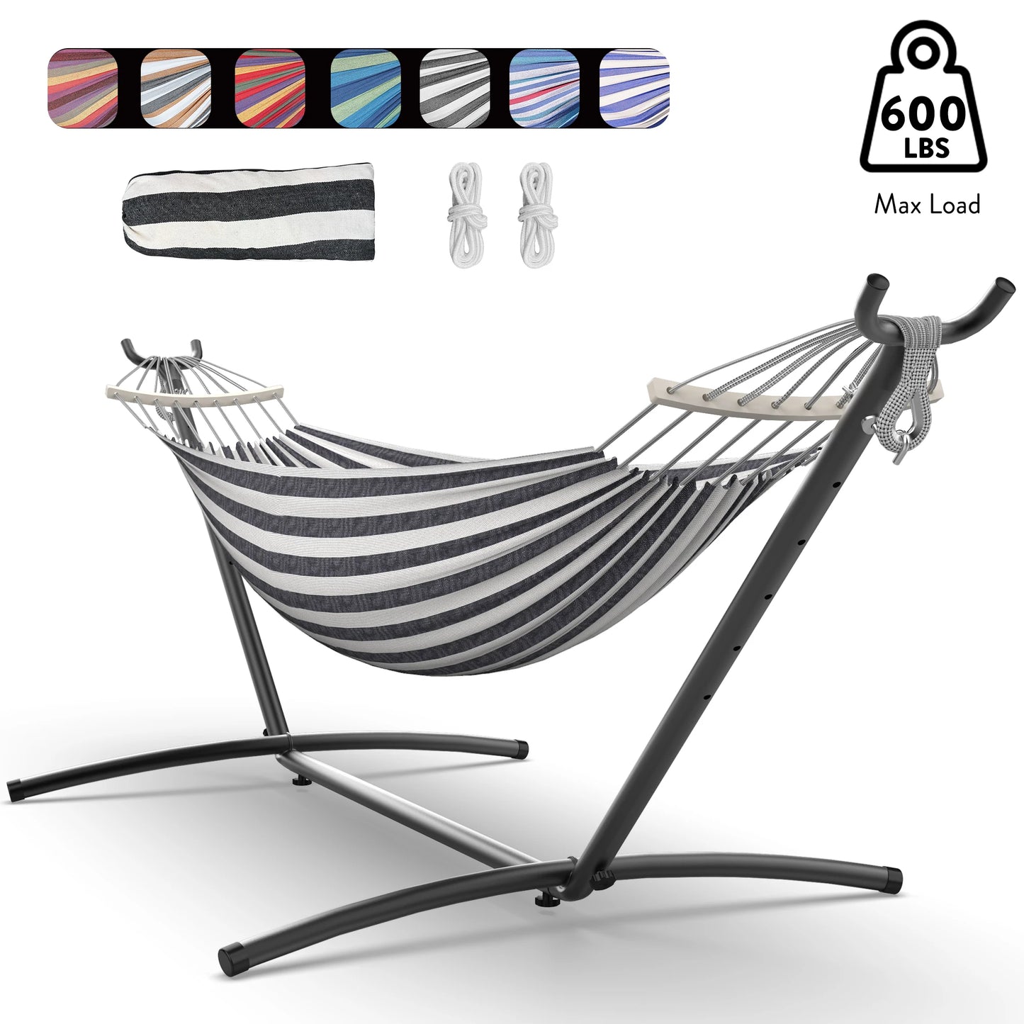 Hamaca Gyroor con soporte ajustable