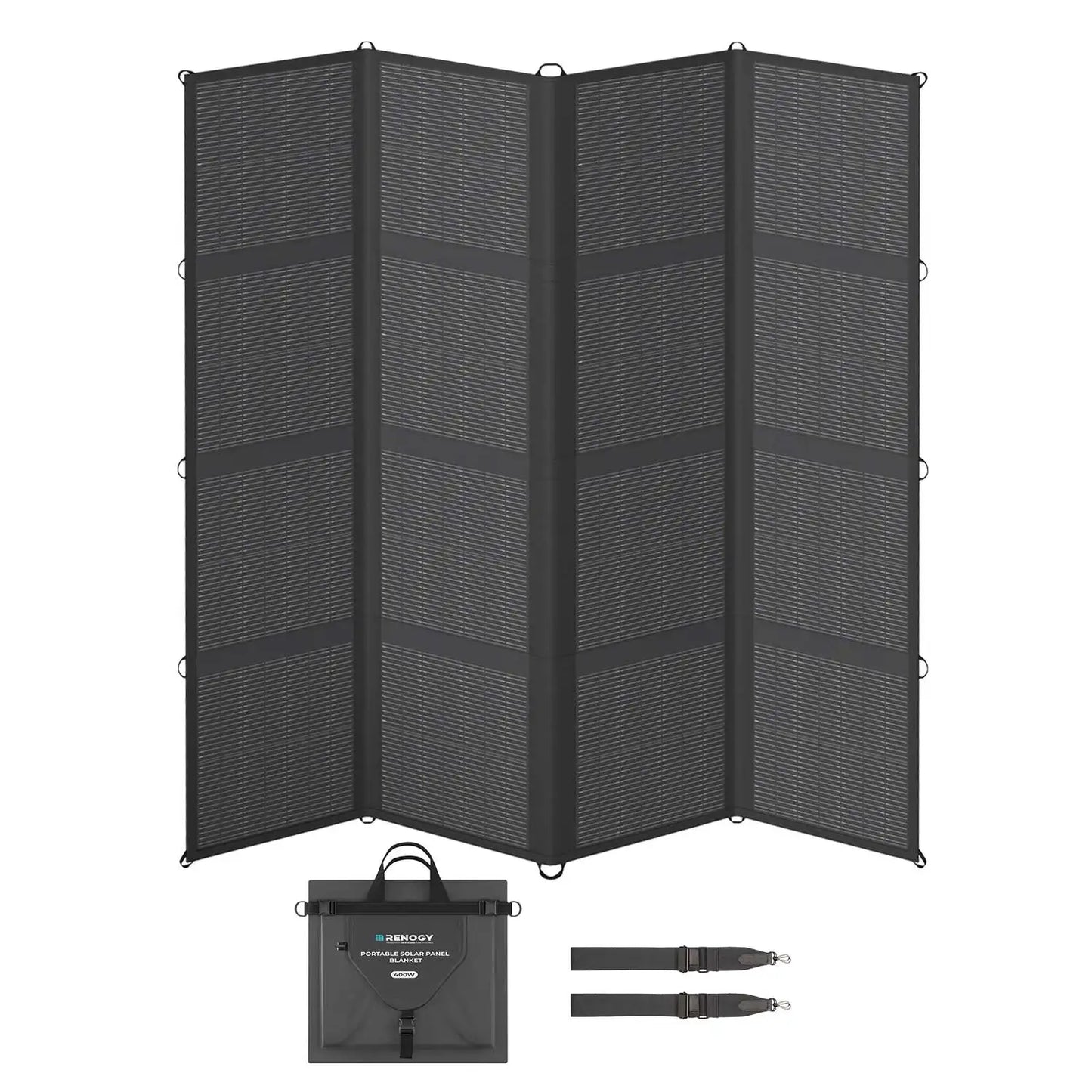 Renogy 400W Foldable Solar Panel Blanket, 25% N-Type Efficiency, Lightweight Portable Charger for RV, Camping, Off-Grid