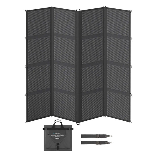 Renogy 400W Foldable Solar Panel Blanket, 25% N-Type Efficiency, Lightweight Portable Charger for RV, Camping, Off-Grid