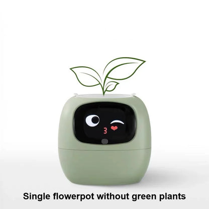 Smart Planter Emotional AI Flowerpot Over 49 Rich Expressions 7 Smart Sensors AI Chips Plant Faces -See Feelings