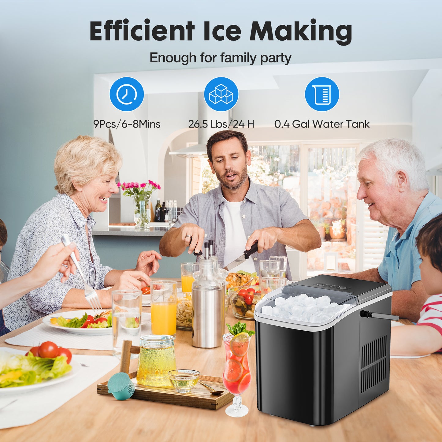 Máquina de hielo portátil