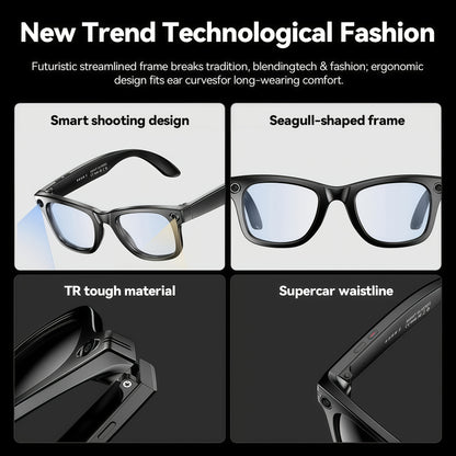 Gafas inteligentes con IA, cámara de alta definición